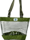CST- Olive Hawaiian Print Clear Stadium Tote Bag