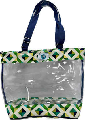 CST- Green Geo Clear Stadium Tote Bag