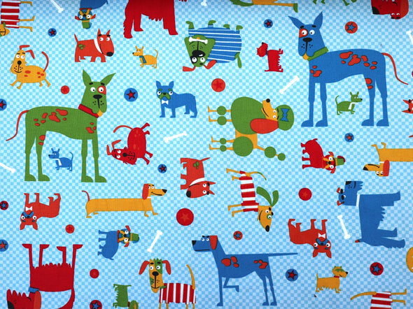 YD- Dog Prints Fabric by the Yard