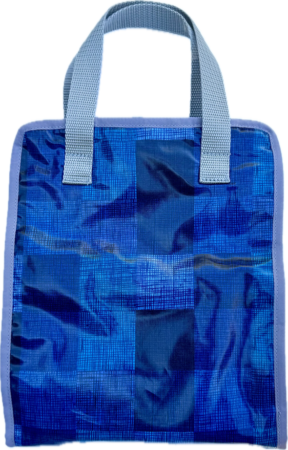 TBH- Blue Patchwork Hanging Toiletry Bag