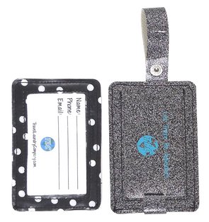 LTD- Dotty (Black) Luggage Tag Duo