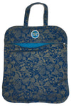 LB- Lightweight Teal Toile Metallic Laundry Bag