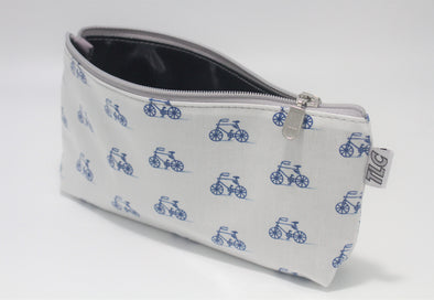 CB- Bicycle Blues Cosmetics & "Cigar" Bag
