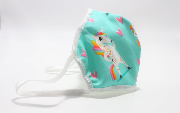 TLC Face Mask - I Love Unicorns! Lightweight