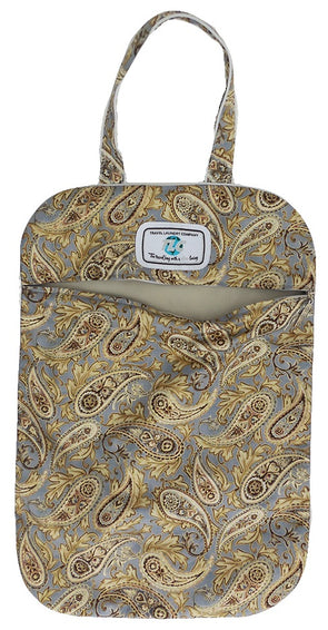 LB- Lightweight Metallic Paisley Laundry Bag