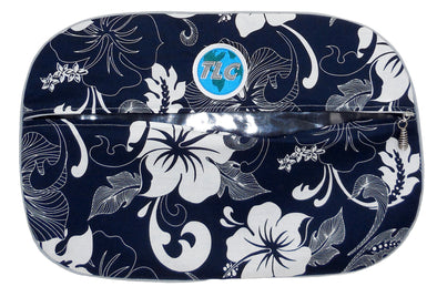 SB- Slicker White Hibiscus Shoe Bag