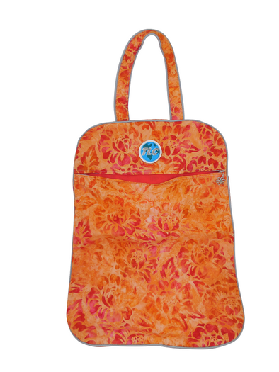 LB - Ultra LIghtweight Orange Flower Batik Laundry Bag