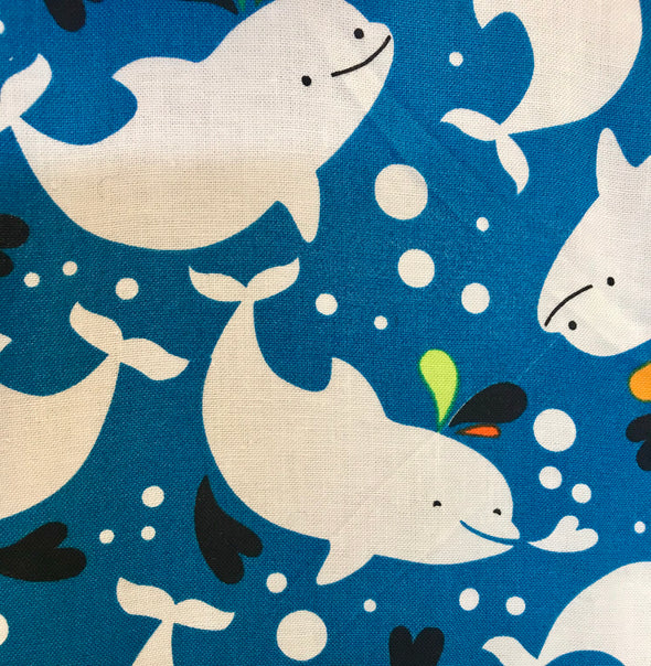 Yard by Yard - Happy Whales Fabric